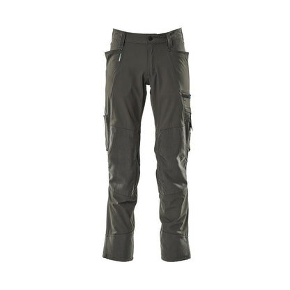 Pantalon avec poches genoux, stretch, pantalon clair, anthracite foncé