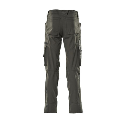 Pantalon avec poches genoux, stretch, pantalon clair, anthracite foncé