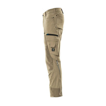 Pantalon avec poches genoux, stretch, pantalon léger, kaki clair