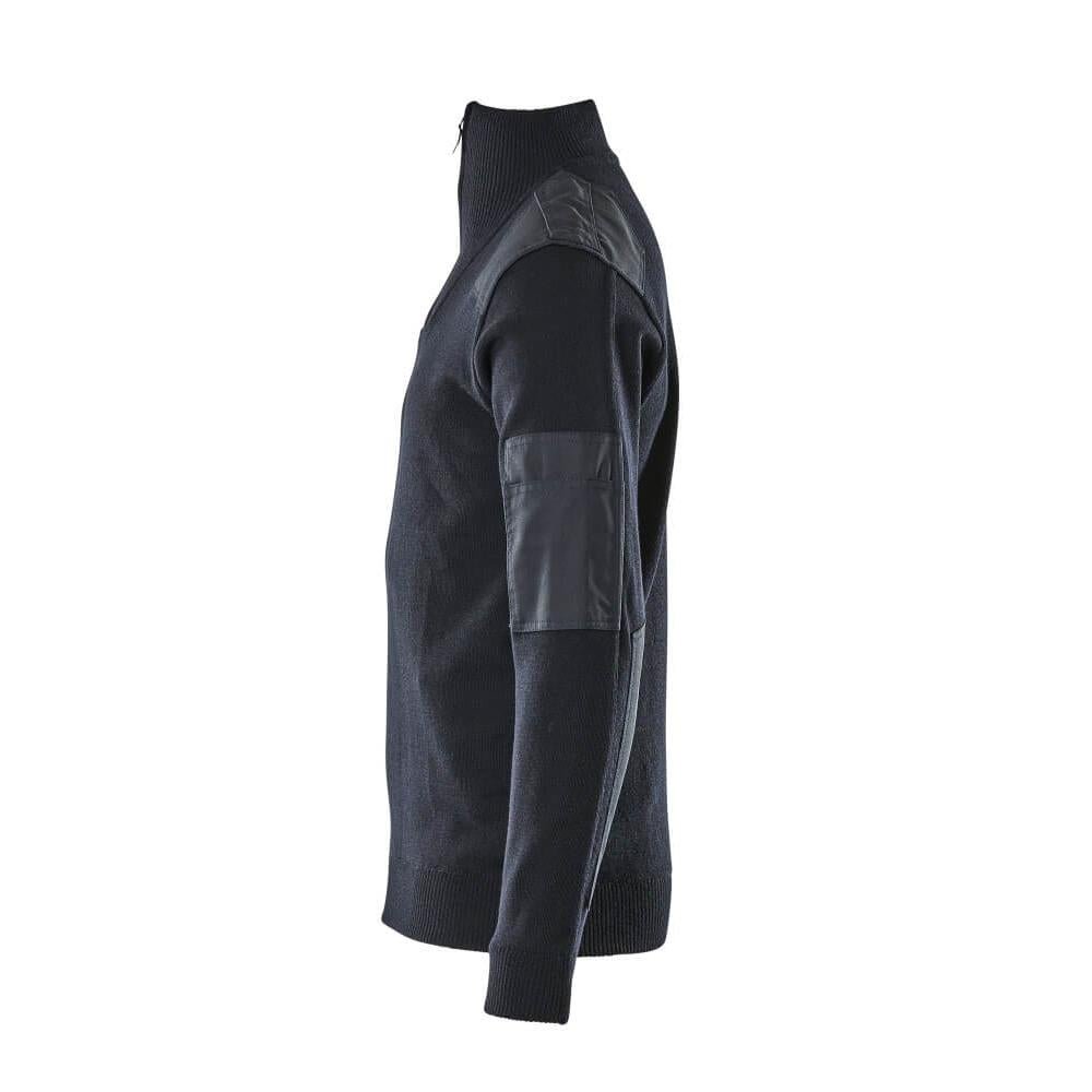 Pull tricoté avec renforts, pull tricoté en laine