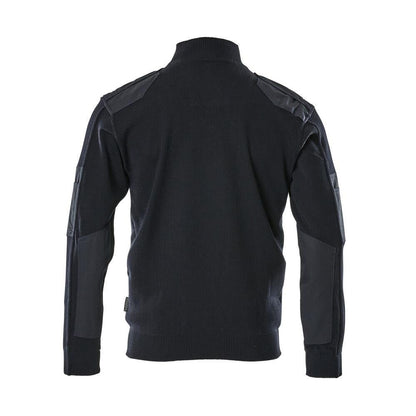 Pull tricoté avec renforts, pull tricoté en laine