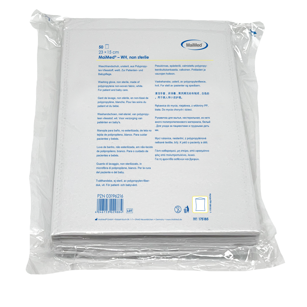 MaiMed-Waschhandschuh unsteril aus Vlies