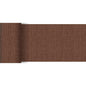 Der Dunicel-Tischläufer 20 m x 15 cm von Duni GmbH ist ein brauner, strukturierter Tischläufer mit dezentem Gitter- und Kreuzschraffurmuster, der teilweise auf weißem Untergrund ausgerollt ist - ideal für eine stilvolle Tischdekoration.