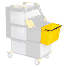 VERMOP caisse 12 L jaune à suspendre, 39 x 18 x 26 cm