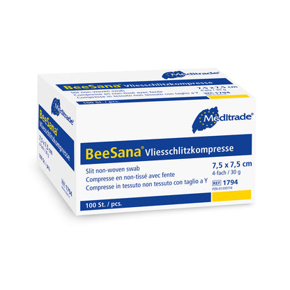 Compresse fendue en polaire BeeSana®, non stérile, 4 fois