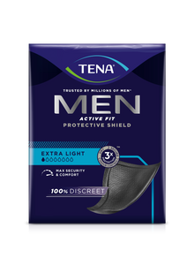 Protections urinaires TENA Men Active Protective Shield Extra Light | Paquet (14 pièces)