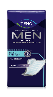 TENA Men Active Fit Level 1 Inkontinenzeinlage | Packung (24 Stück)