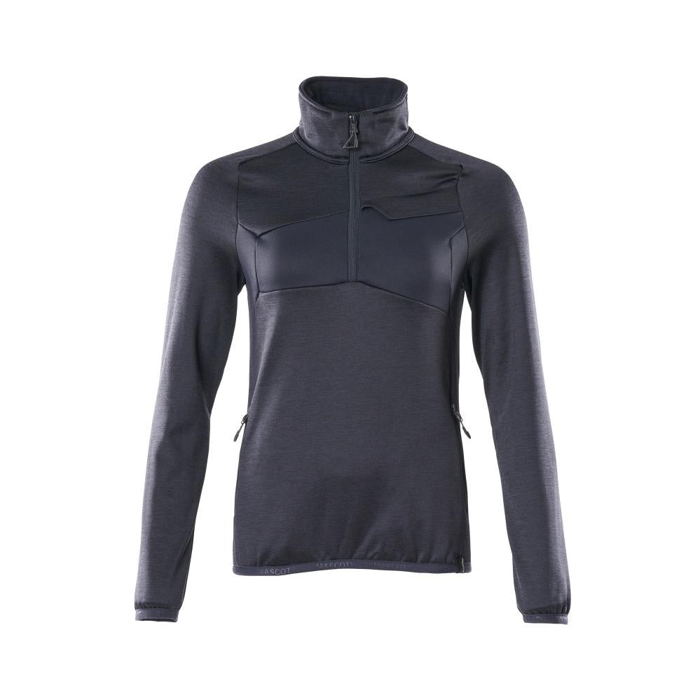 Pull polaire avec fermeture éclair courte, veste micropolaire femme