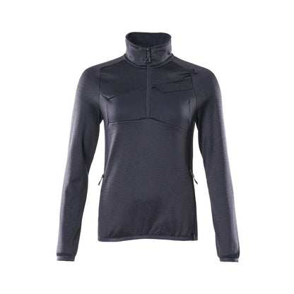 Pull polaire avec fermeture éclair courte, veste micropolaire femme