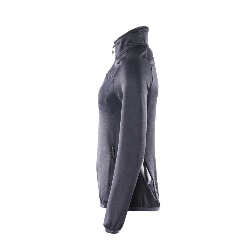 Pull polaire avec fermeture éclair courte, veste micropolaire femme