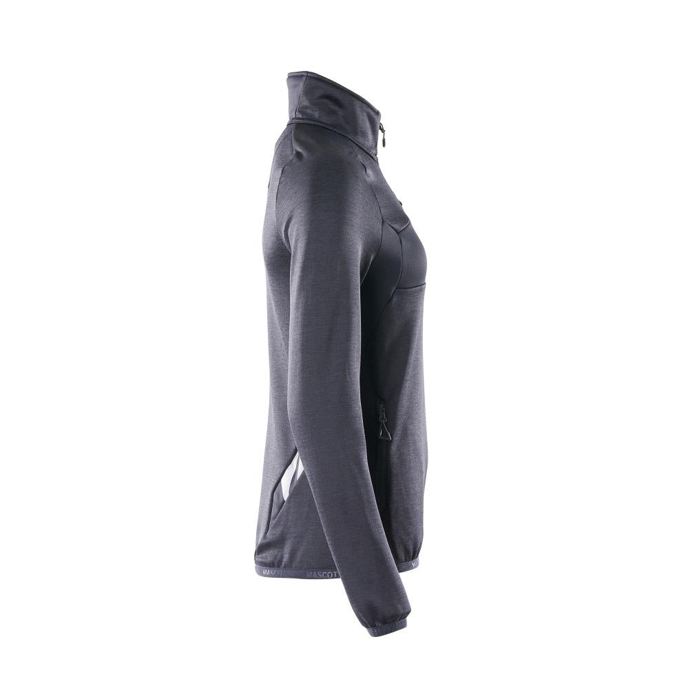 Pull polaire avec fermeture éclair courte, veste micropolaire femme
