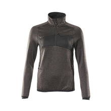 Pull polaire avec fermeture éclair courte, veste micropolaire femme