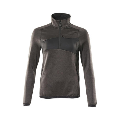 Pull polaire avec fermeture éclair courte, veste micropolaire femme