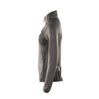 Pull polaire avec fermeture éclair courte, veste micropolaire femme