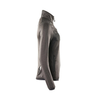 Pull polaire avec fermeture éclair courte, veste micropolaire femme
