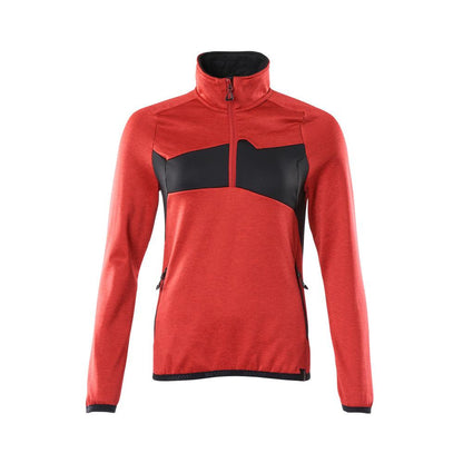 Pull polaire avec fermeture éclair courte, veste micropolaire femme