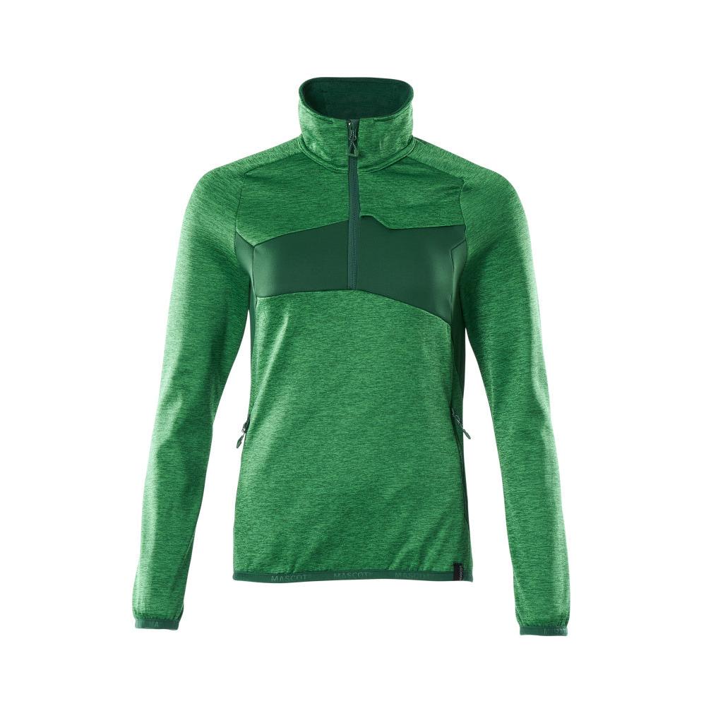Pull polaire avec fermeture éclair courte, veste micropolaire femme