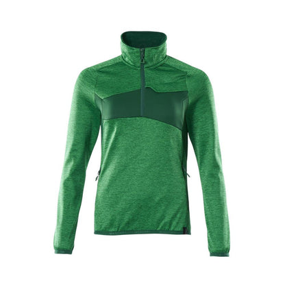 Pull polaire avec fermeture éclair courte, veste micropolaire femme