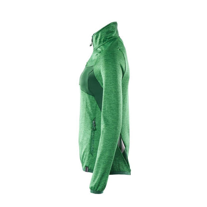 Pull polaire avec fermeture éclair courte, veste micropolaire femme