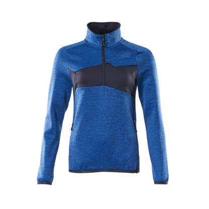 Pull polaire avec fermeture éclair courte, veste micropolaire femme