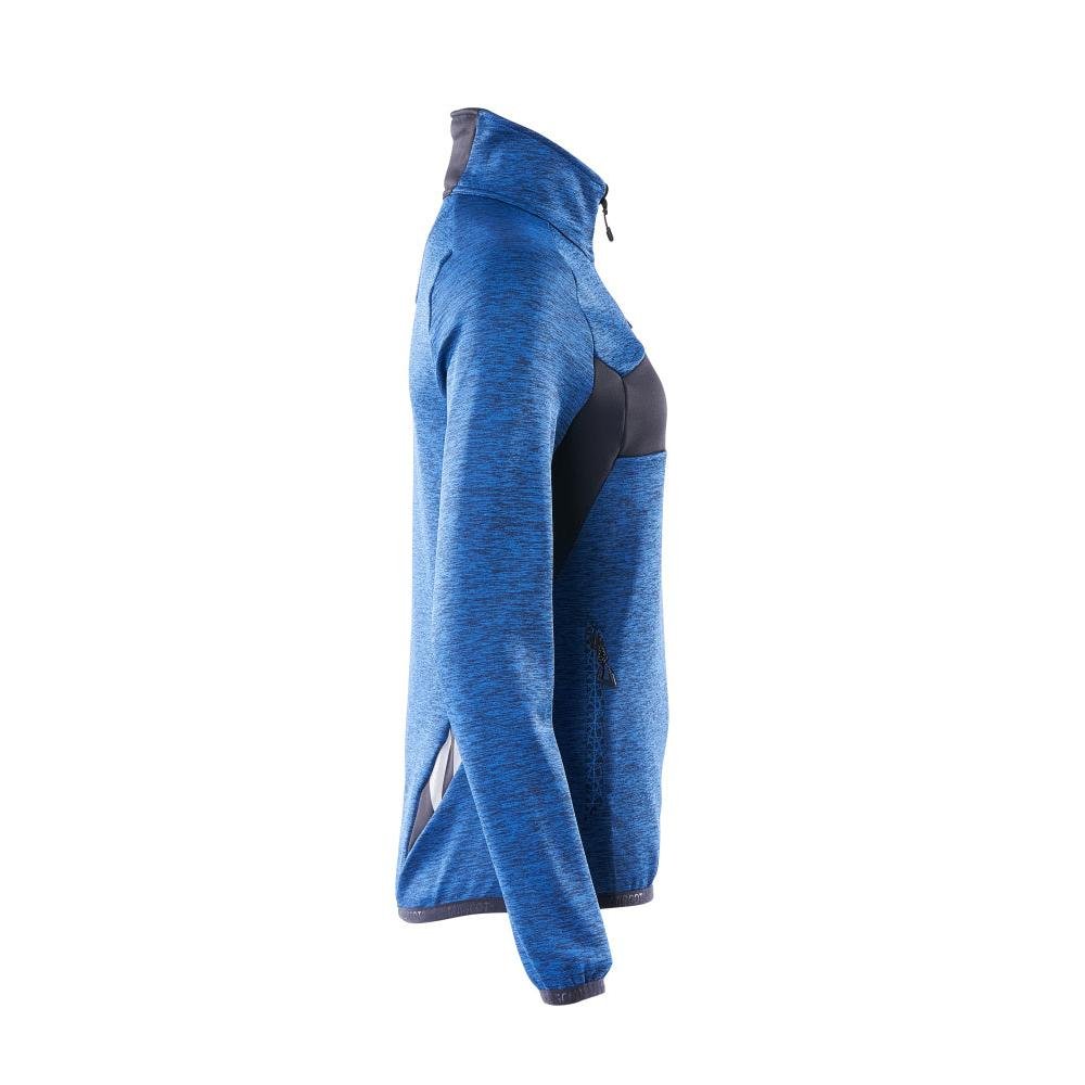 Pull polaire avec fermeture éclair courte, veste micropolaire femme