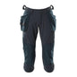 Dreiviertel-Hose, Hängetaschen, Stretch Handwerker-Dreiviertel-Hose