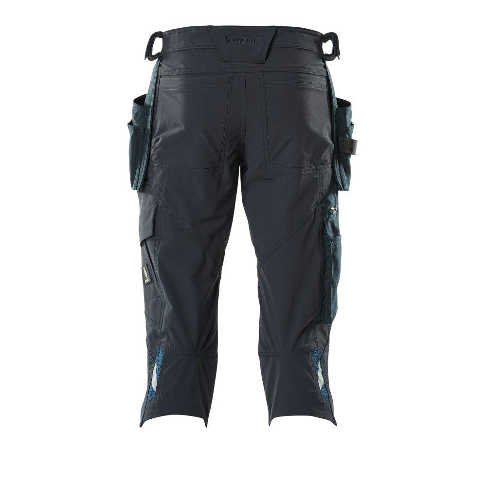 Dreiviertel-Hose, Hängetaschen, Stretch Handwerker-Dreiviertel-Hose
