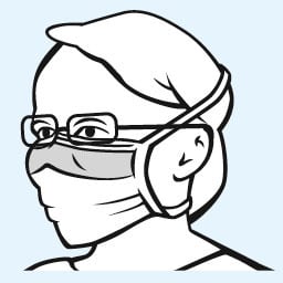 Foliodress mask anti fogging | Packung (50 Stück)