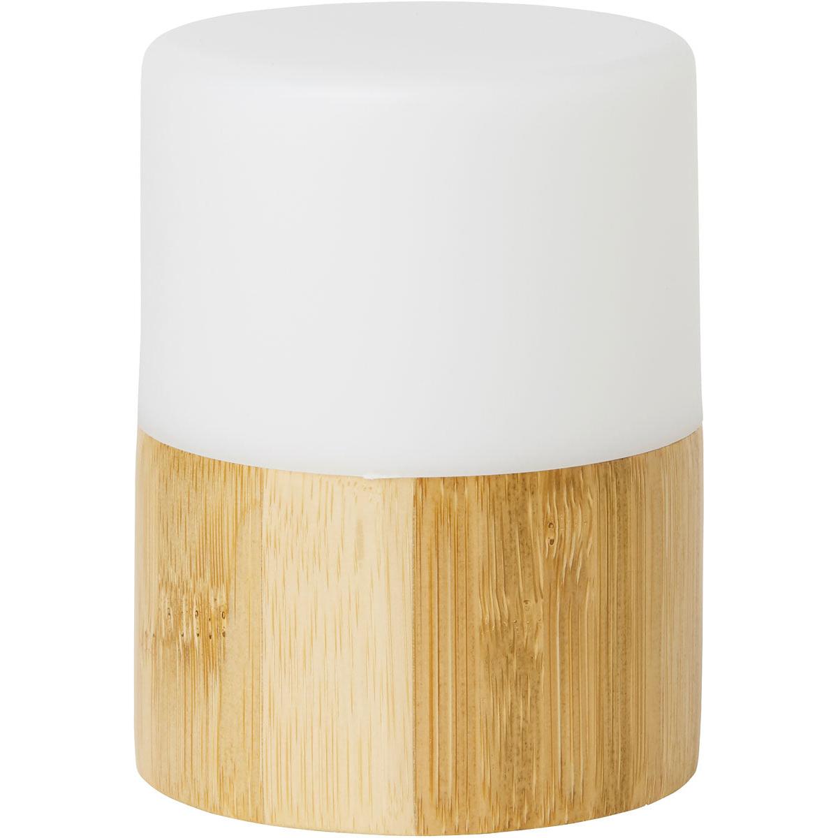 Der Duni GmbH LED Kerzenhalter aus Bambus (105x75 mm) verbindet modernes Design mit nachhaltiger Beleuchtung und hellem Licht - ein stilvoller Akzent für jedes Zuhause.