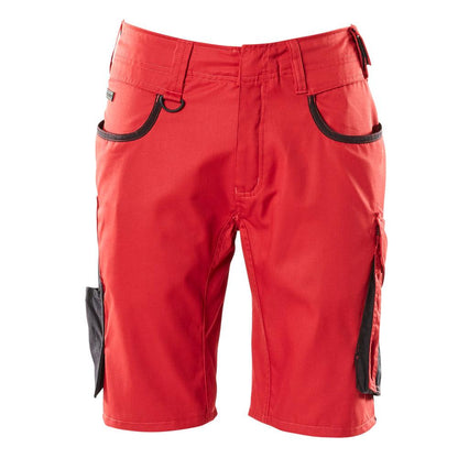 Short, short léger, rouge/noir