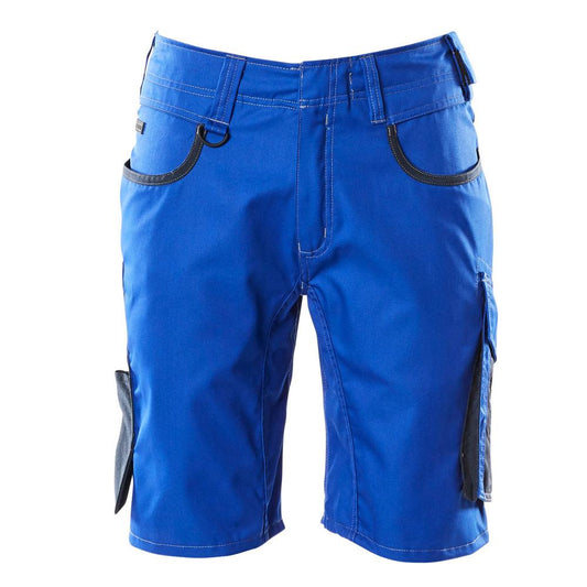 Short, short léger, bleu maïs/bleu noir