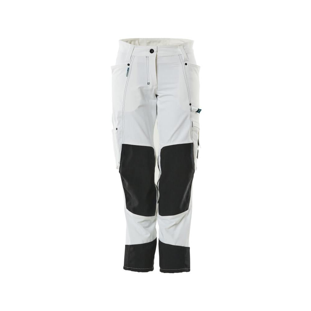 Hose mit Knietaschen, Damen, Diamond Hose, weiss