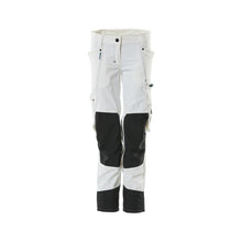 Pantalon avec poches genoux, femme, pantalon Pearl, blanc