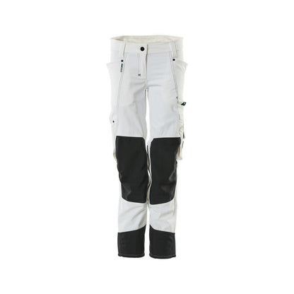 Hose mit Knietaschen, Damen, Pearl Hose, weiss