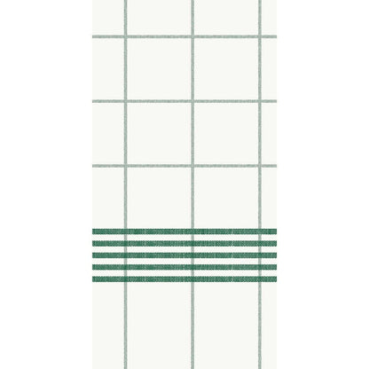Ein weißer Hintergrund mit einem Gitter aus dünnen grünen Linien. Unten kreuzen vier dickere grüne Linien mehrere Quadrate und spiegeln die hochwertige Eleganz des Dunisoft-Servietten 48 x 48 cm 1/8 Buchfalz Handtuches der Duni GmbH wider.