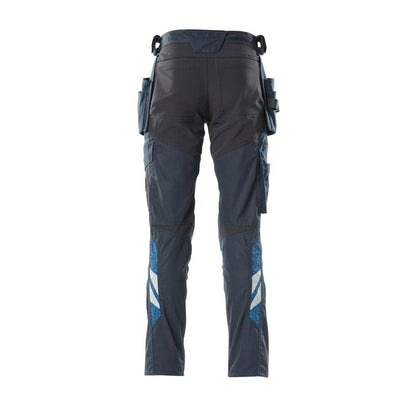 Pantalon avec poches suspendues, pantalon empiècements stretch