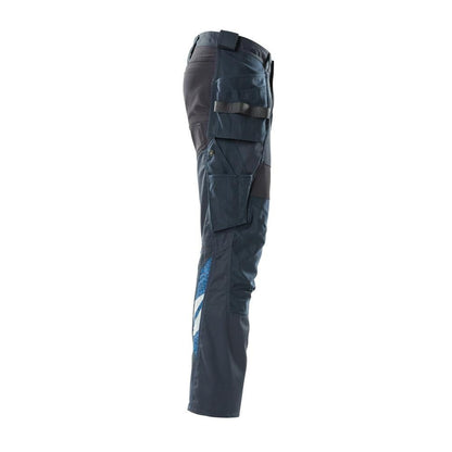 Pantalon avec poches suspendues, pantalon empiècements stretch