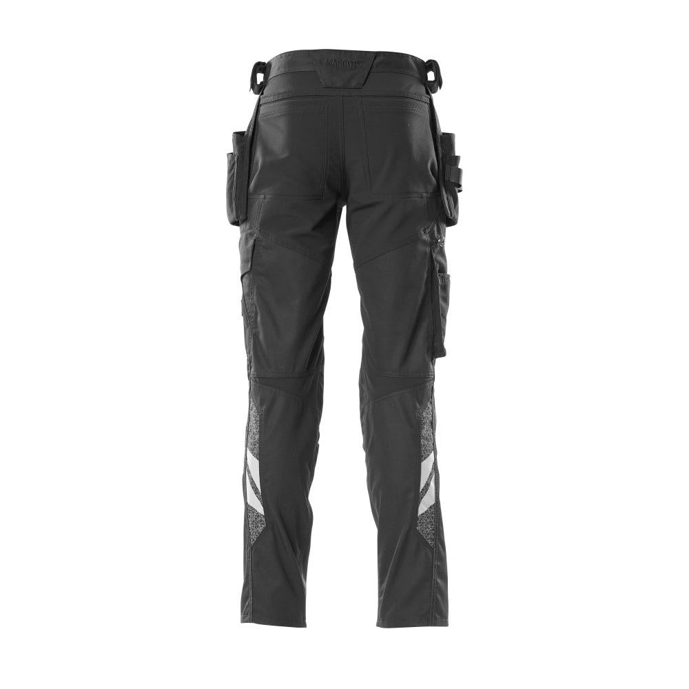 Pantalon avec poches suspendues, pantalon empiècements stretch