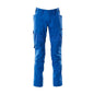 Pantalon avec poches genoux, pantalon empiècements stretch, bleu azur
