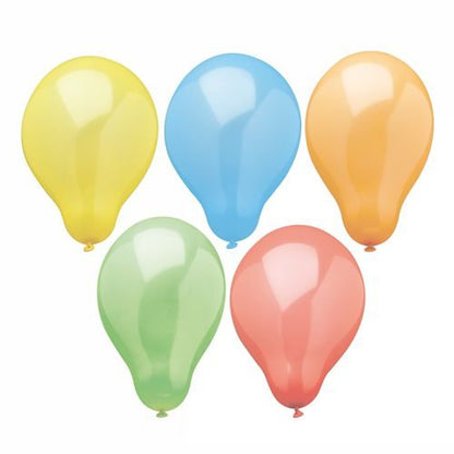 PAPSTAR GmbH Luftballons "Rainbow" Ø 19 cm, bunt sortiert im 10er-Beutel: Zehn farbenfrohe Ballons für jedes Fest, ideal für Geburtstage und perfekt arrangiert vor weißem Hintergrund.