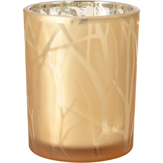 Der Kerzenhalter 100x80 mm Shimmer Sand von Duni GmbH zeichnet sich durch ein schimmerndes Design aus und ist ein stilvoller Tischdeko Artikel, perfekt als elegantes Wohnaccessoire für Ihren Raum (Packung: 1 Stück).