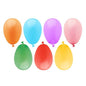 PAPSTAR Ballons colorés assortis (sachet de 100 pièces) de PAPSTAR GmbH en couleurs vives sont idéaux pour les bombes à eau et les fêtes d'été - parfaitement arrangés sur un fond blanc.