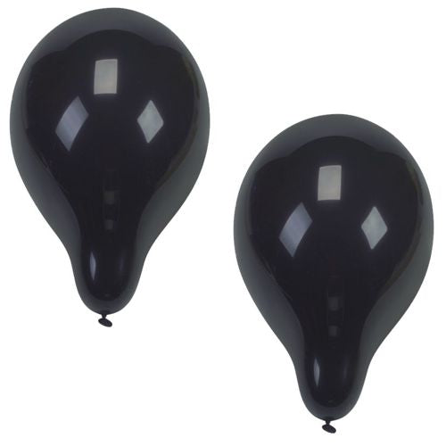 Zwei PAPSTAR 10 Luftballons Ø 25 cm von PAPSTAR GmbH aus hochwertigem Latex schweben glänzend nebeneinander vor weißem Hintergrund und reflektieren rechteckige Lichtquellen.