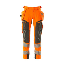 Pantalon avec poches suspendues, pantalon ULTIMATE STRETCH, orange haute visibilité/anthracite foncé