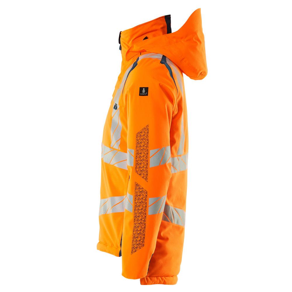 Veste d'hiver CLIMASCOT®, veste d'hiver légère, orange haute visibilité/pétrole foncé