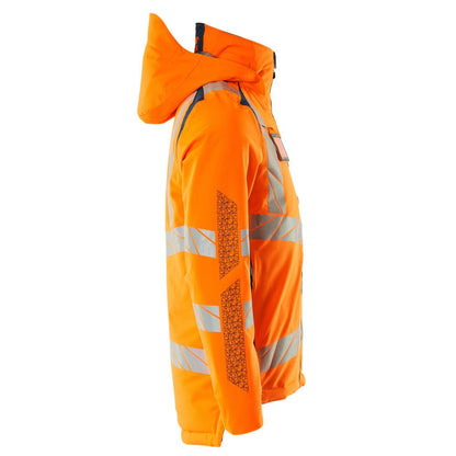 Veste d'hiver CLIMASCOT®, veste d'hiver légère, orange haute visibilité/pétrole foncé