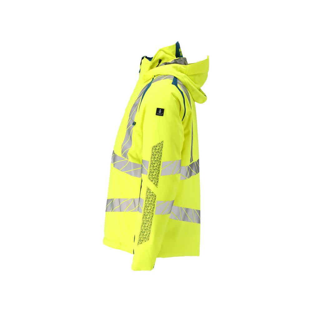Veste d'hiver CLIMASCOT®, veste d'hiver légère, jaune haute visibilité/pétrole foncé