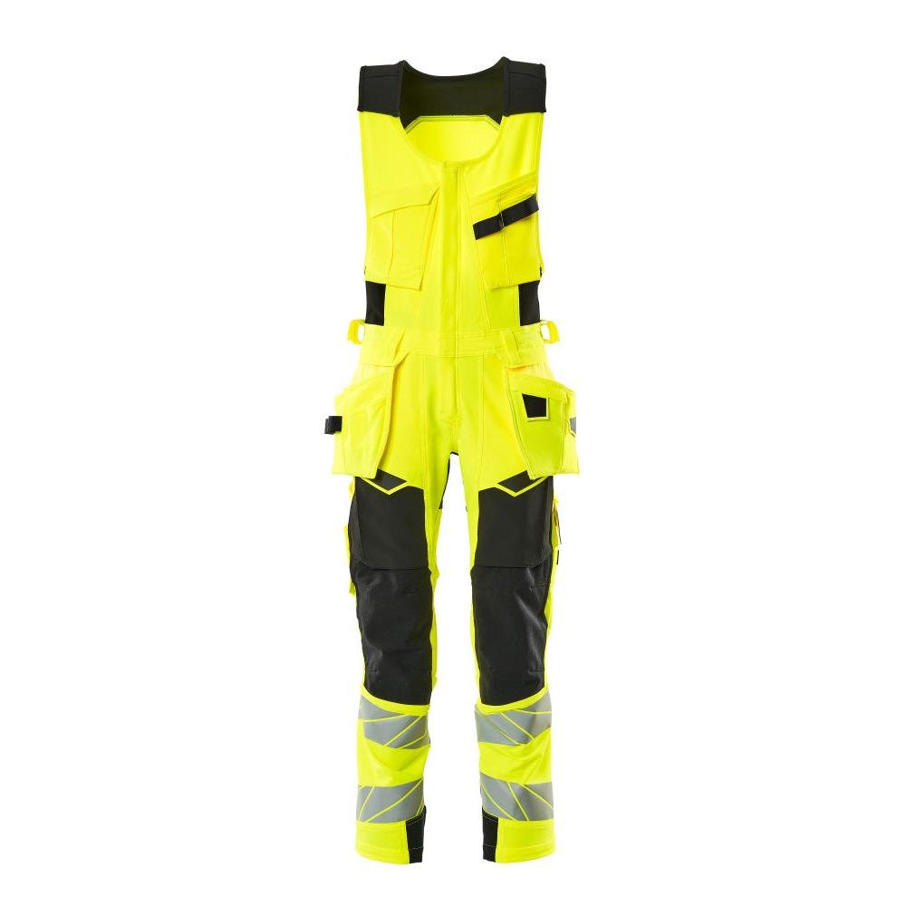 Kombihose, Hängetaschen,ULTIMATE STRETCH Kombihose, hi-vis gelb/schwarz