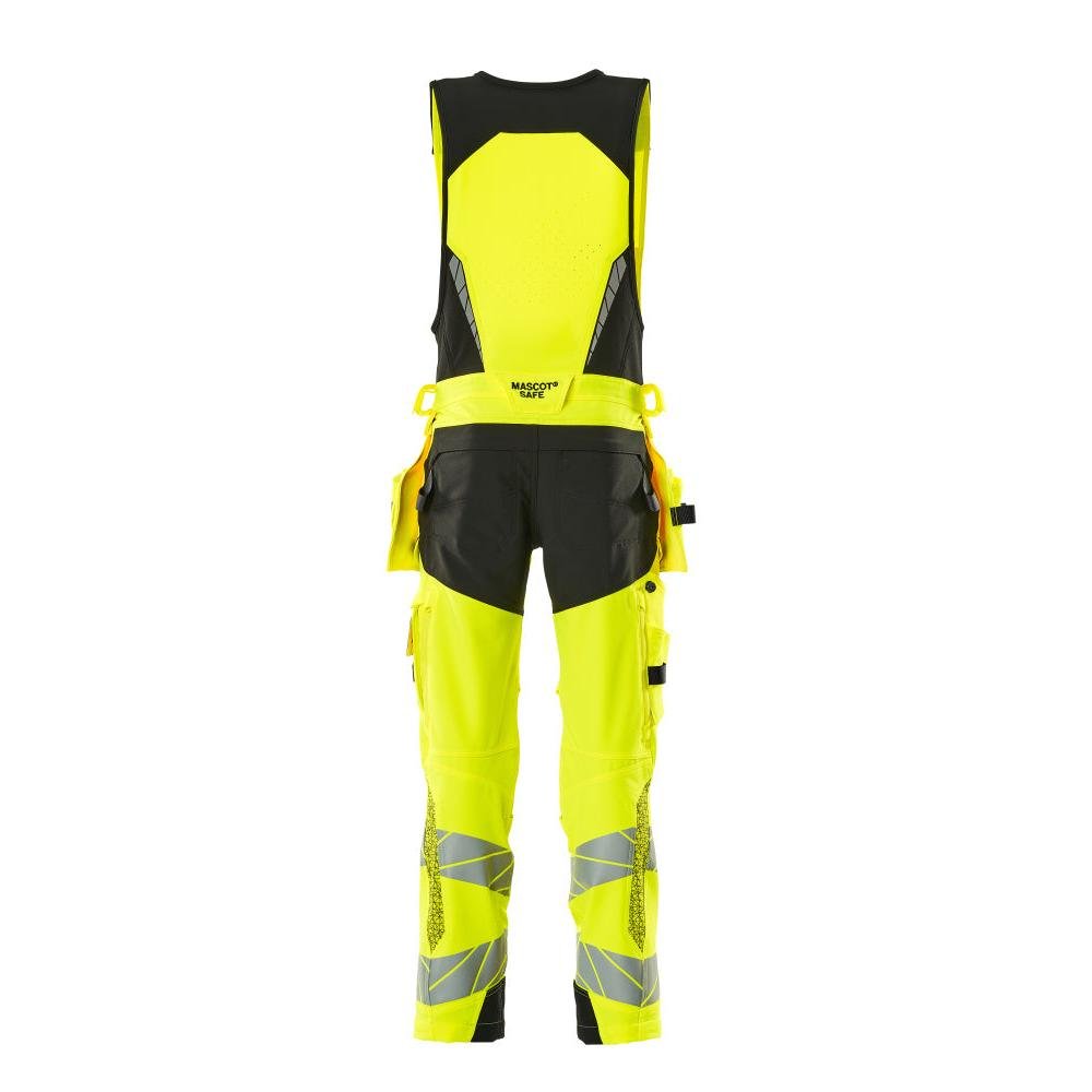 Kombihose, Hängetaschen,ULTIMATE STRETCH Kombihose, hi-vis gelb/schwarz