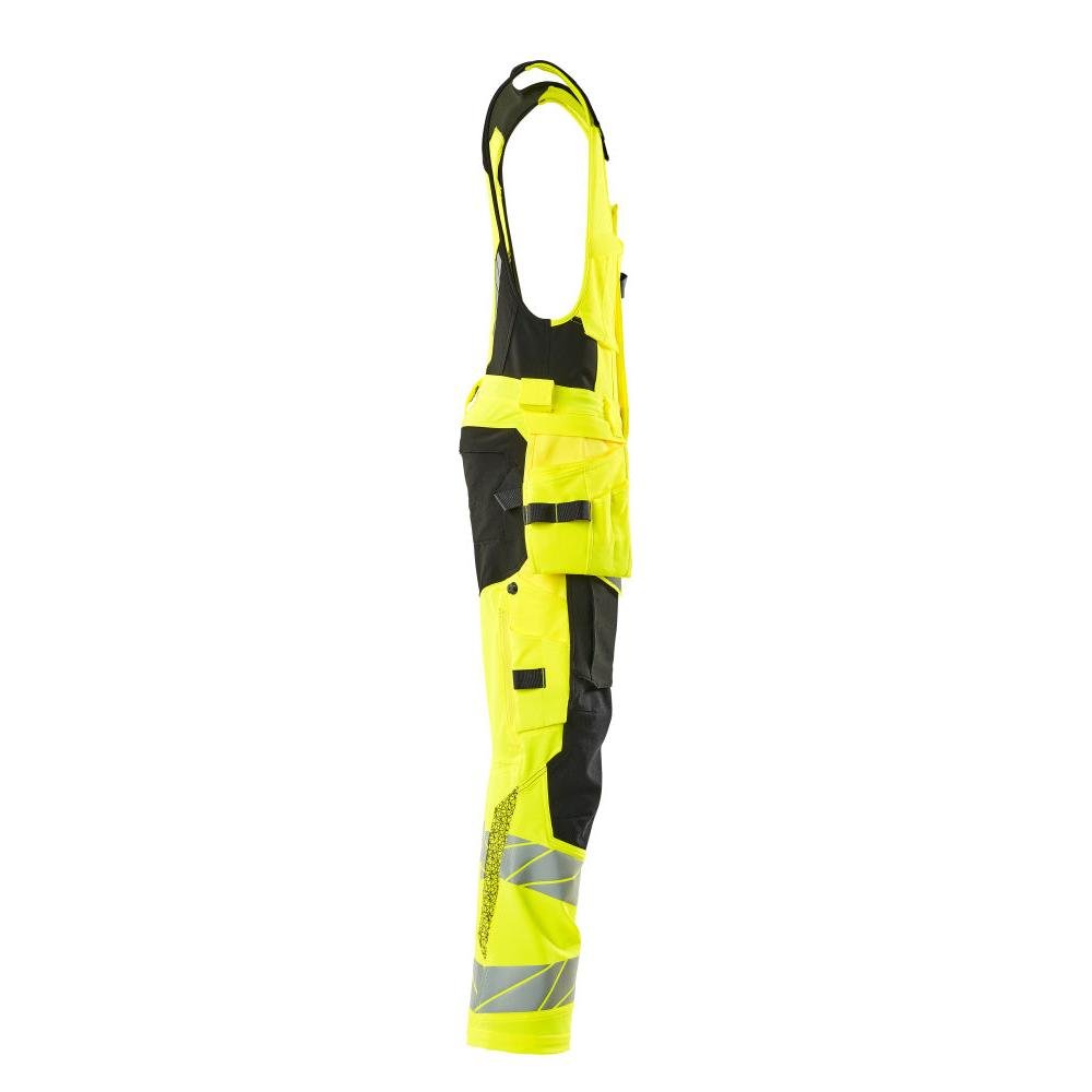Kombihose, Hängetaschen,ULTIMATE STRETCH Kombihose, hi-vis gelb/schwarz